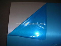 aluminum sheet protected by plastic film