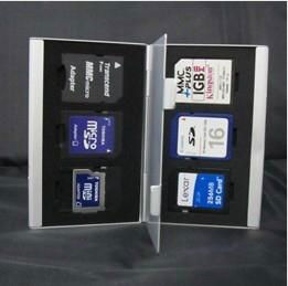 Siliver Aluminum Memory Card Holder Case Box Holder 