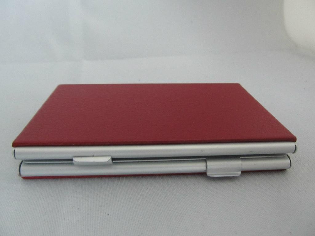   Aluminum Memory Card Holder Case SD Card Red  3