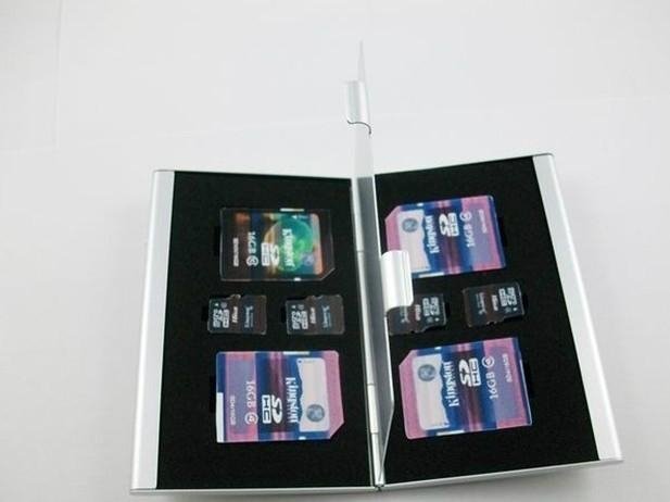 Aluminum Memory Card Holder Case SD/MICRO SD CARD