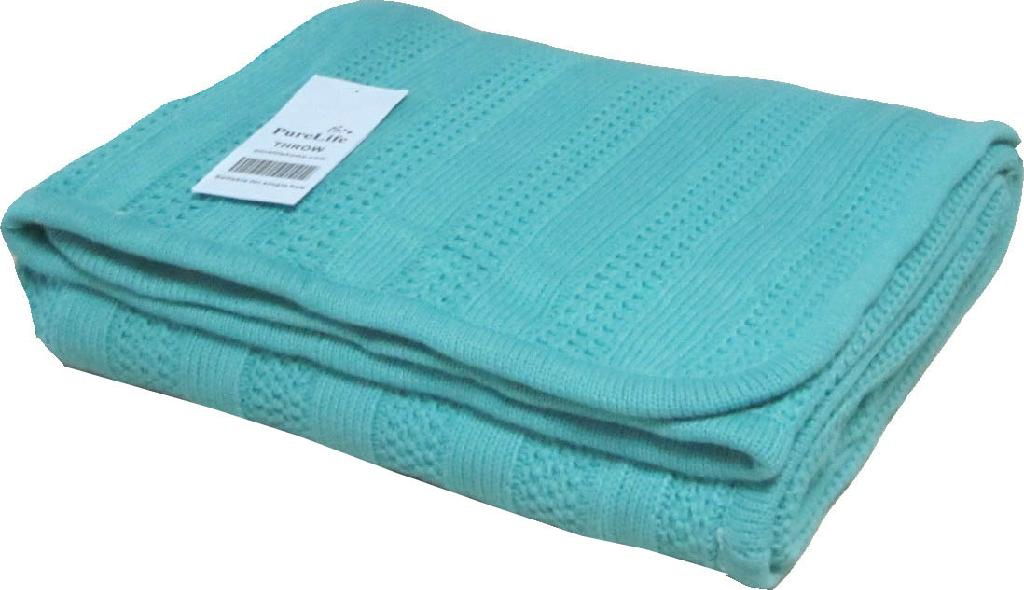 FLEECE KNIT THROW