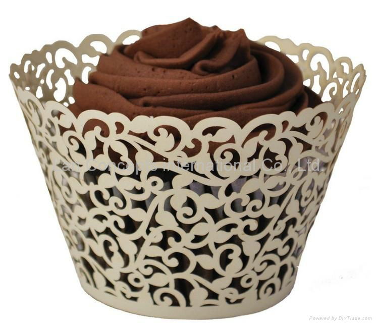 Laser cutting Cupcake wrappers,Cake cup,Cup cake wrapper  5