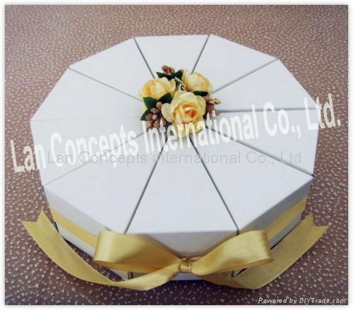 DIY Wedding Folding Paper Favors Box Candy Boxes 3