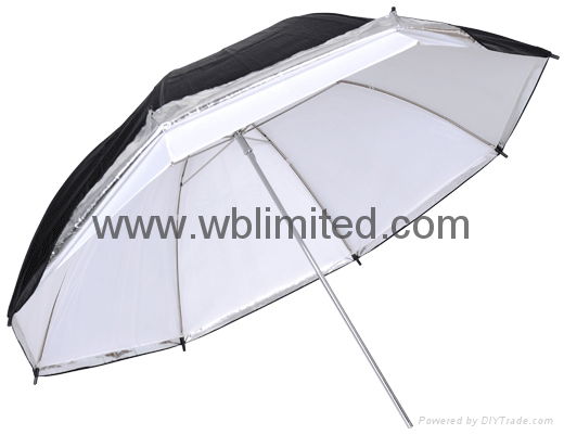 Convertible umbrella (Black/silver backing)