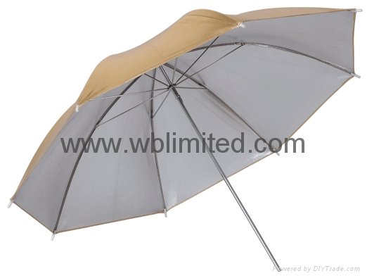 Convertible umbrella (Black/silver backing) 4