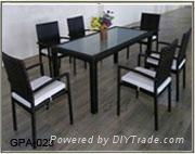 rattan dining set