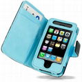 iphone 4g 4s leather case cover wallet case style with credit card leather case