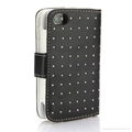 iphone 4g 4s leather case cover wallet case style with credit card leather case 5