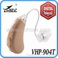 BTE invisible digital hearing aids with Telecoil for phone (VHP-904T)