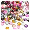 2012 Wholesale 3mm Flat Back Mixed Color Acrylic Diamond Beads/Mobile Phone DIY
