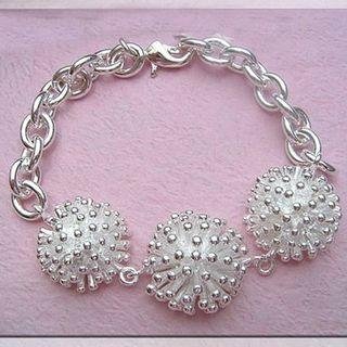Free shipping 925 silver plated fireworks charm bracelets 5