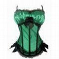 Nightwear Lingerie Green Corset Dress Wholesale Free Shipping