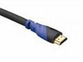 HDMI19m/19m, Blue&Black, 30awg, Gold-Plated Plug