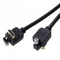 HDMI Locking Cable, Straight Connector, Supports 1080p