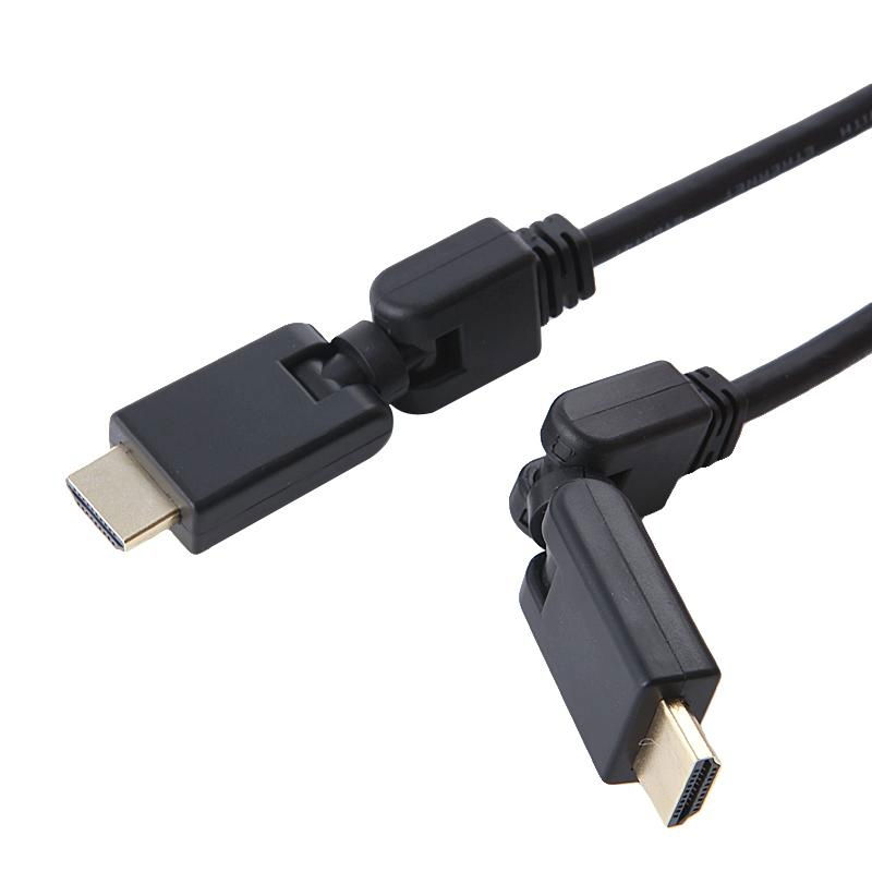 HDMI 360 Degree Rotating Cables, Supports All Current HDTV Formats
