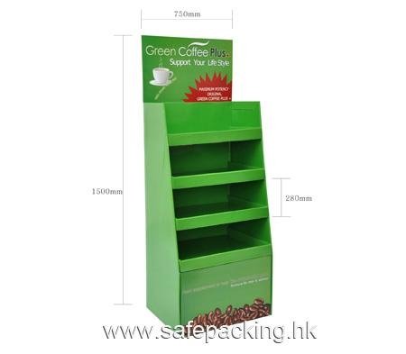 corrugated display stand for chocolate