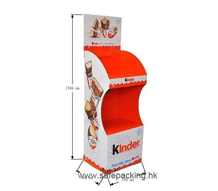 corrugated display stand for chocolate 2