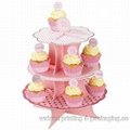 corrugated cupcake stand