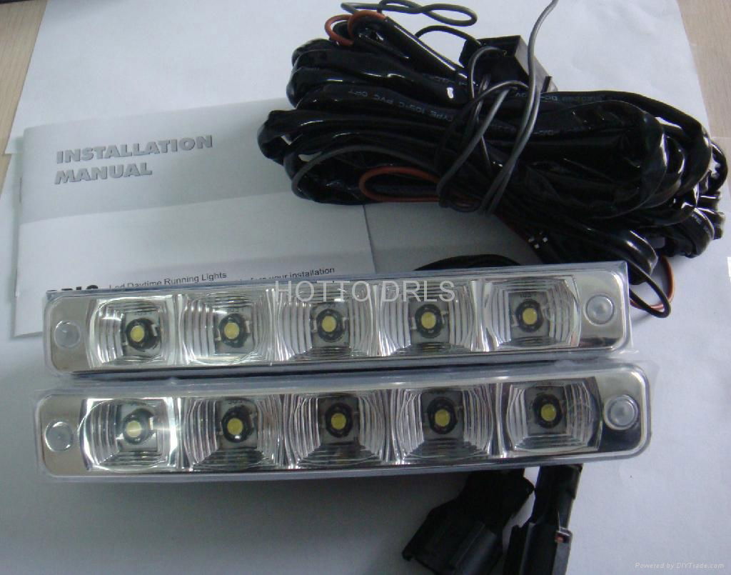 D30   5*1w led aluminum  LED DRL WITH TURN OFF FUNCTION  2