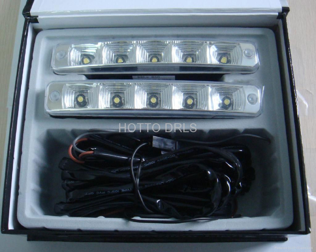 D30   5*1w led aluminum  LED DRL WITH TURN OFF FUNCTION  3