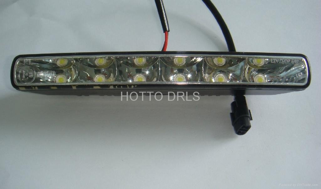 D68 6*1w led 铝合金汽车日行灯带转向灯