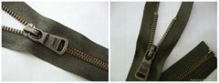 5# brass zipper 