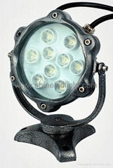 9w led underwater light