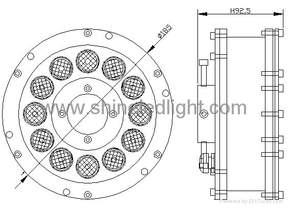 12W led underwater light 2