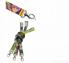 satin cartoon lanyard with your logo