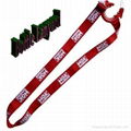 red polyester water botter lanyard