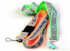 colorful custom reflective lanyards