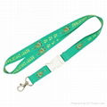 New Decorative Polyester christmas printed lanyard