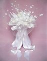 Classical White Wedding Bouquet with Artificial Flowers