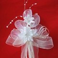 Wholesale silk flower with Pearl and transparent Crystal