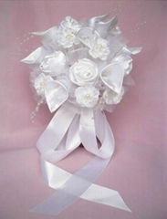 100% High Quality White silk Folowers for Wedding