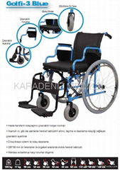 Golfi 3 Blue Manual Wheelchairs