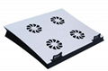 iDock C7 laptop cooler pad with pure aluminum surface and built in 4cooling fans 1