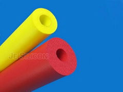 Silicone foam tube