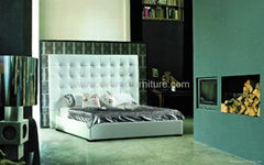 modern leather bed