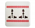 Double multifunction socket with