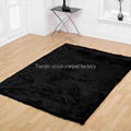 Hand tufted polyester shaggy rug