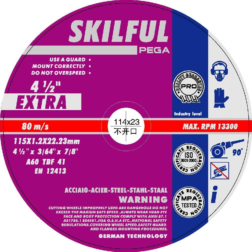 T27 grinding wheels MPA EN12413 3