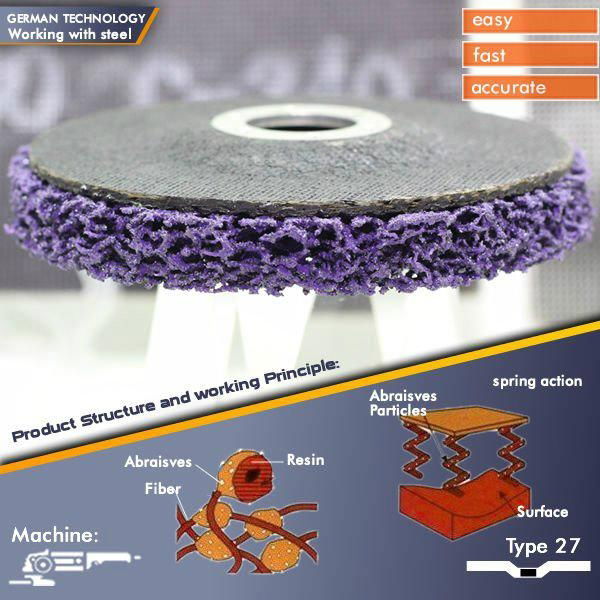 4" polyurethane wheel, the ideal cleaning disc  3