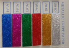 metallic crepe paper 