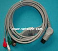 6PIN ONE PIECE 5 LEADS ECG CABLE