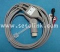 6PIN ONE PIECE 5 LEADS ECG CABLE 3