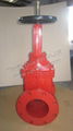 Rising stem gate valve