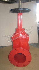 Rising stem gate valve