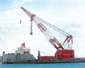 sheerleg floating crane barge for sale rent 2