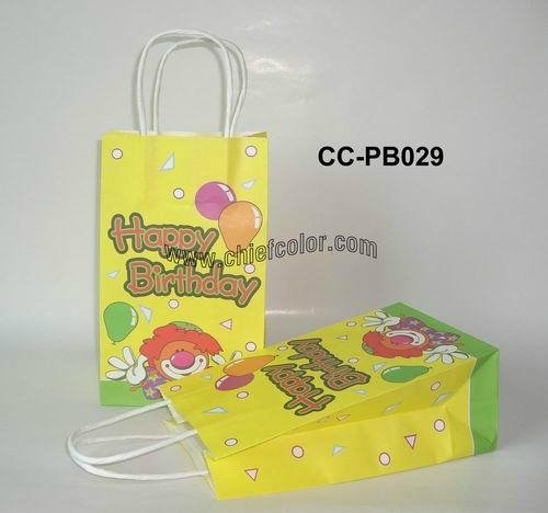 Kraft Paper Bag with paper twisted handles 4